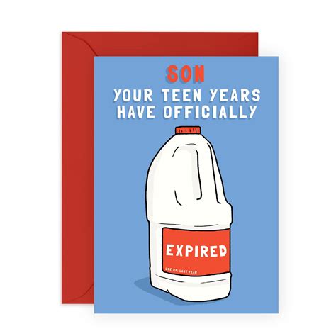 Central 23 Funny Birthday Card Son 20 Year Old Bday Ts Humour Expired Teens Son