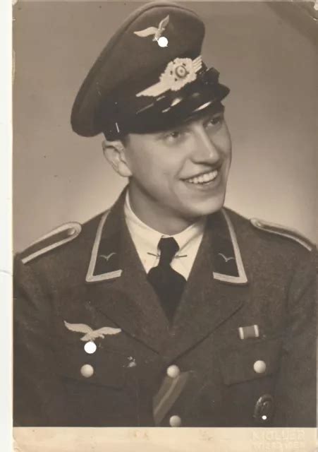 Foto Ak Wk Portrait Soldat Luftwaffe Lachend Eur Picclick De