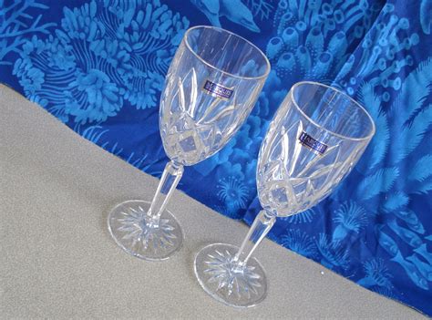 Waterford Marquis Germany Lead Crystal Footed Wine Glasses Flutes Etsy