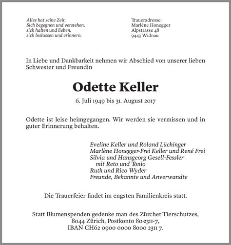 Odette Keller Hommages