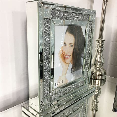 Diamond Glitz Silver Box Photo Frame 810 Picture Perfect Home