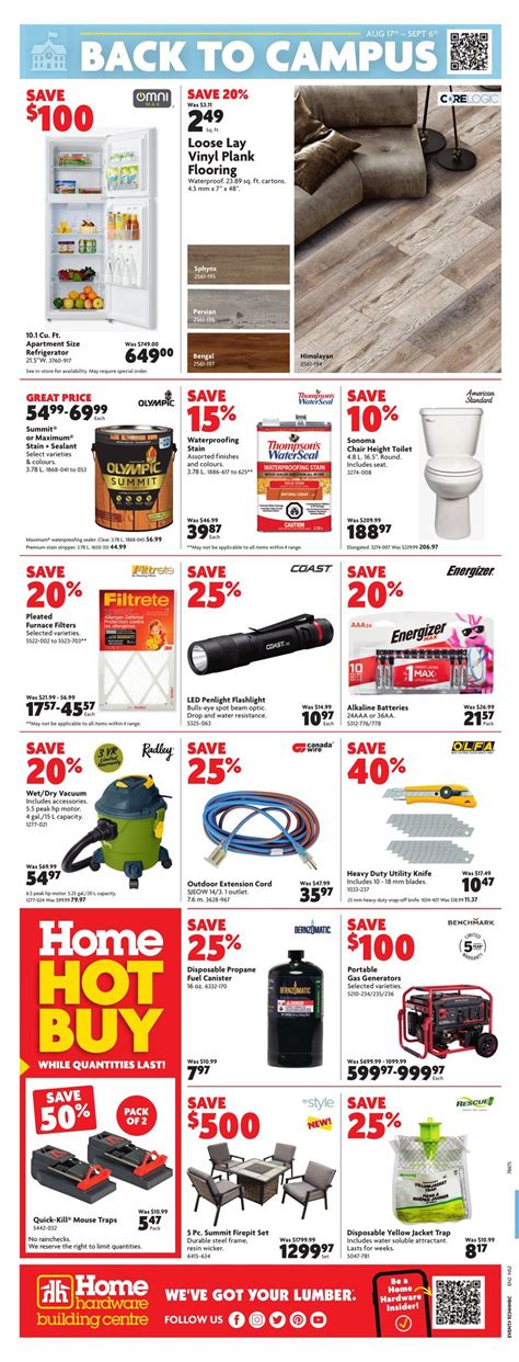 Home Hardware Building Centre Atlantic Flyer August 24 To 30