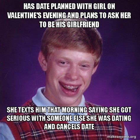 Has Date Planned With Girl On Valentines Evening And Plans To Ask Her