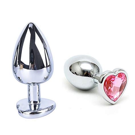 Plug Anal Metal Joia Em Formato De Cora O Tamanho Pequeno Tulipa Sex Shop Loja Sexy Shop