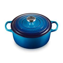 Cocotte Evolution Redonda 24 Cm Azul Azure Le Creuset