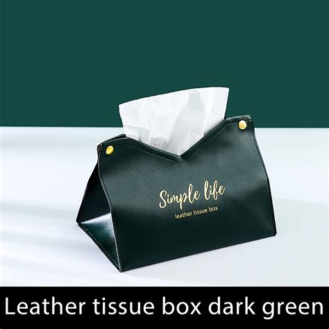 Kihout Discount Leather Tissue Box Cover Triangular Foldable Tissue