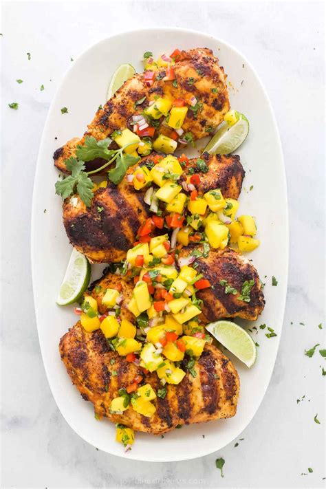 Grilled Chicken With Mango Salsa Joyful Healthy Eats