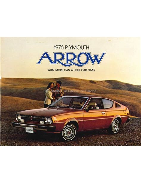 1976 PLYMOUTH ARROW BROCHURE ENGLISH