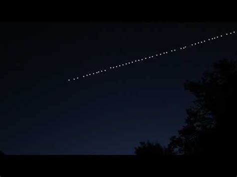 Starlink Satellites Train Seen From Earth Elon Musk Spacex Satellites