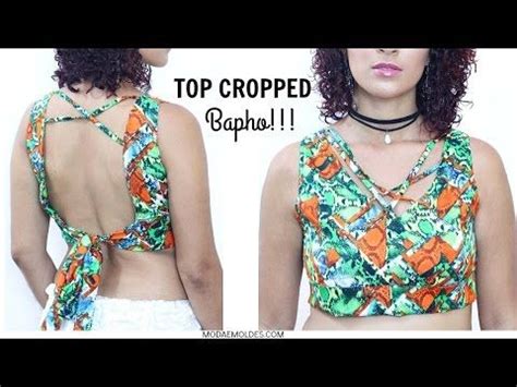 Diy Como Fazer Top Cropped Bapho Dayse Costa Ideias Fashion Moda