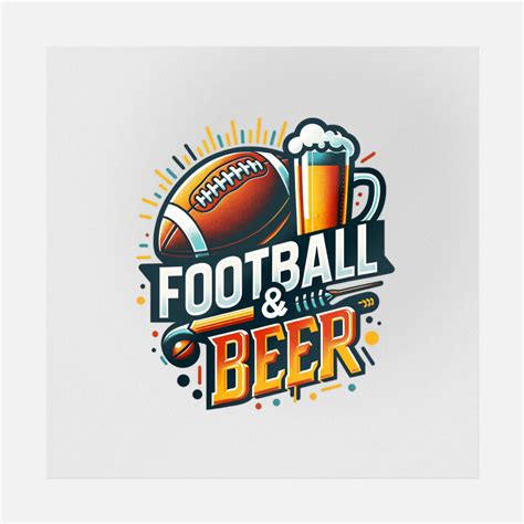 Football And Beer Football Ready To Press Dtf Transfers