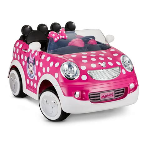 Disney Minnie Mouse Hot Rod Coupe Ride-On Toy by Kid Trax, 12 Volt ...