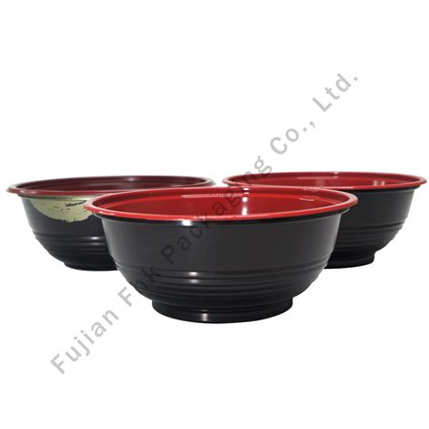 Plastic Takeaway Food Grade Microwavable Food Round Ramen Noodle Bowl