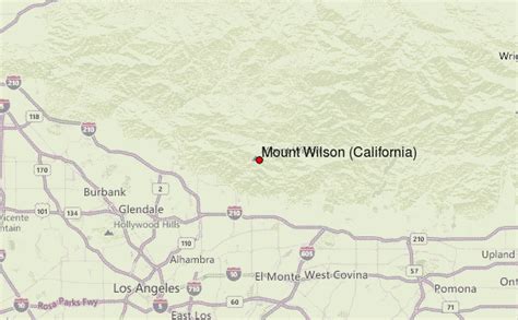 Mount Wilson (California) Mountain Information