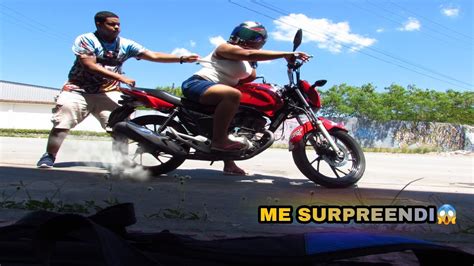 Ensinei Minha Namorada A Anda De Moto Youtube