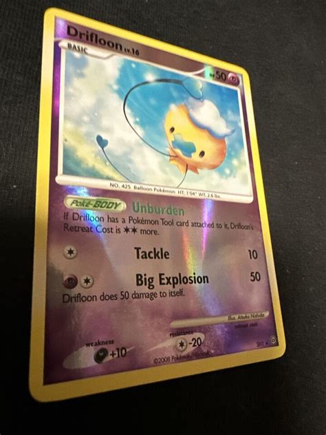 Pokémon TCG Shiny Drifloon Stormfront SH1 3 Reverse Holo Holo Rare eBay