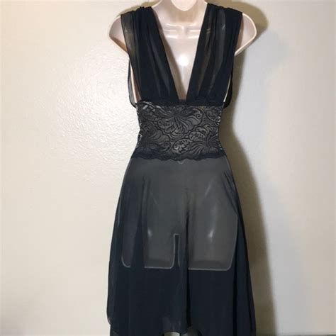 Victoria S Secret Intimates Sleepwear Victoria Secret Black Lace Lingerie Poshmark