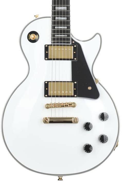 Epiphone Les Paul Custom Electric Guitar Alpine White Sweetwater