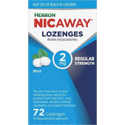 Herron Nicaway Stop Smoking Peppermint Lozenges 2mg 72 Pack Woolworths