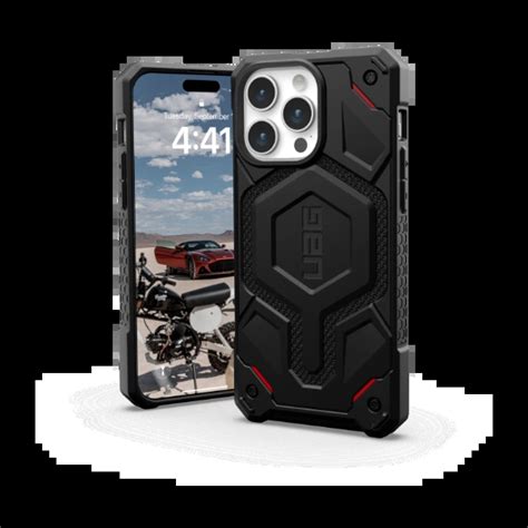 Uag Iphone Pro Max Monarch Pro Kevlar Cover Magsafe Sort Power Dk