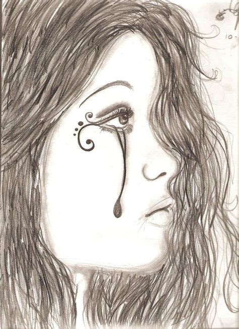 Girl Crying By Favole13 Pencil Sketches Of Girls Girl Sketch Pencil