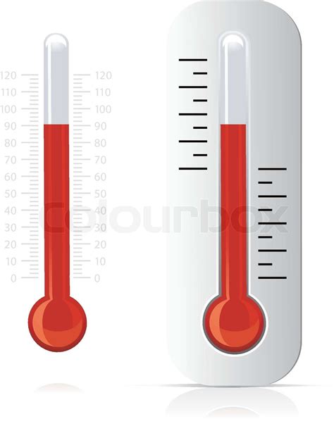 Vector Termometer Ikon Stock Vektor Colourbox