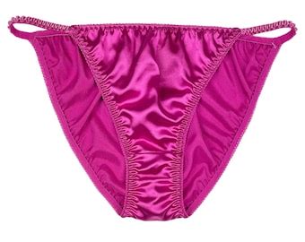 Teal Satin String Bikini Panty Etsy
