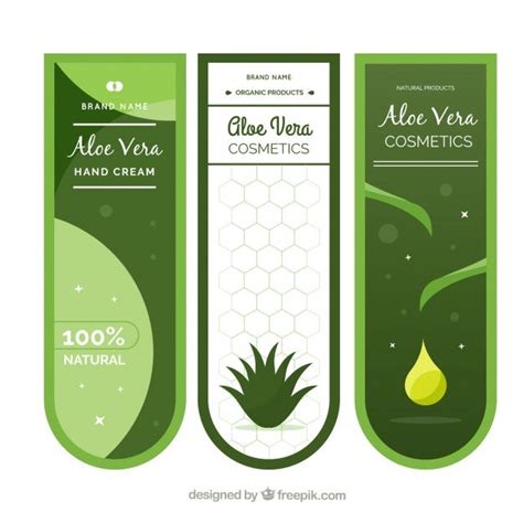 The Packaging Design For Aloe Vera Cosmetics