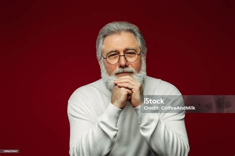 Portrait Of A Real Happy Old Man Stock Photo Download Image Now 70