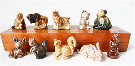 10 Wade Red Rose Animal Tea Figurines Kitten Monkeys Dog Bull Squirrels ...