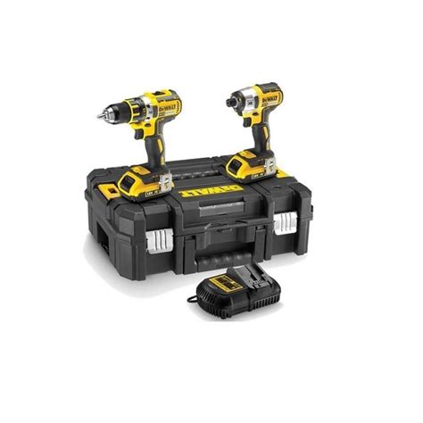 Dewalt Kit Perceuse Percussion Et Visseuse Chocs Dck L T V Ah