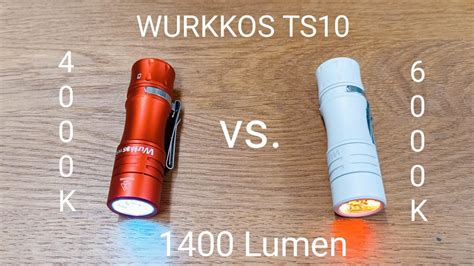 Wurkkos TS10 EDC Led Taschenlampe Anduril II UI 1400 Lumen Review