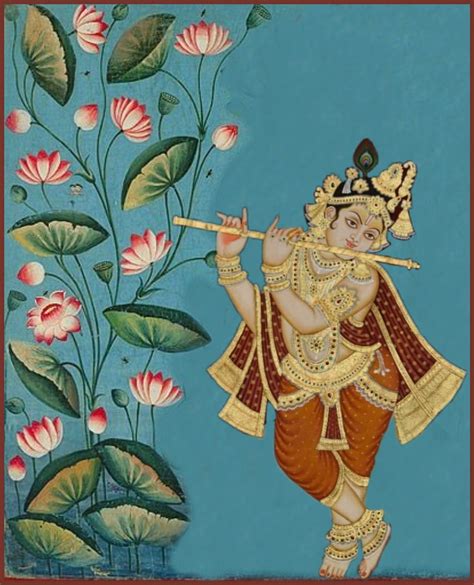 Pichwai Painting Lord Krishna Hand Painted On Cloth Wall Decor Etsy