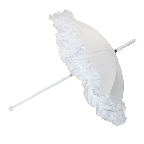 Leighton Womens White Wedding Parasol Umbrella Parasol Wedding