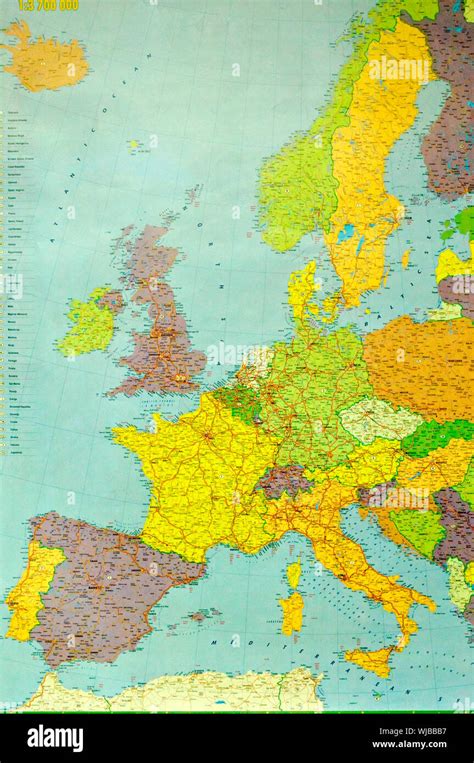 Map Of Europe Vector Stock Photos And Map Of Europe Vector Stock Images