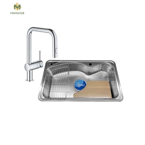 Kitchen Sink Set Kitchen Sink Coni Wave With Kitchen Mixer Grohe Manta