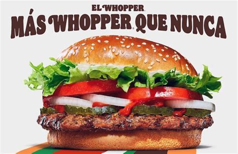 Burger King Renueva Y Mejora Su Hamburguesa Whopper Y España Es El Primer País Europeo En El Que