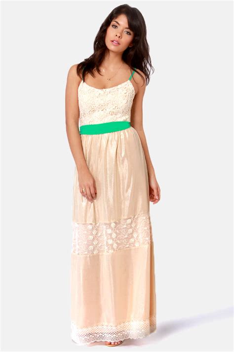 Pretty Lace Dress Cream Dress Maxi Dress 12900 Lulus