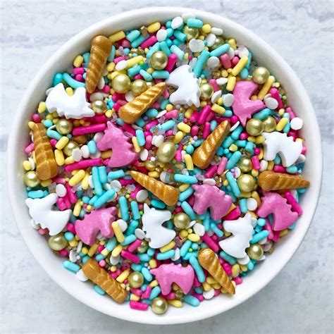 Unicorn Sprinkle Mix Edible Sprinkles Cake Sprinkles Etsy