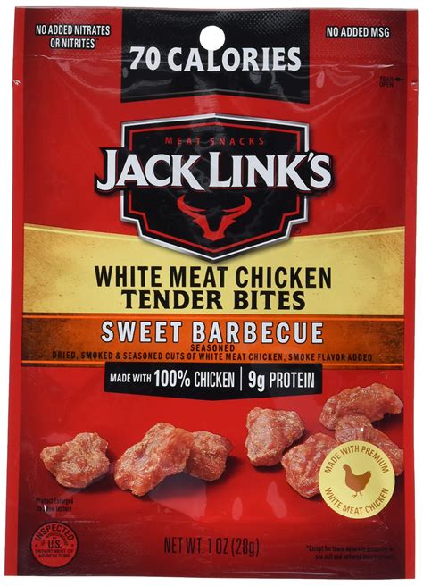 Jack Links Chicken Tender Bites Sweet Bbq Bulk Pack Flavorful Meat