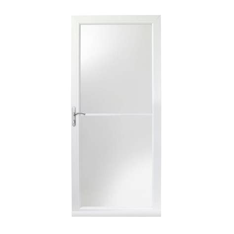 Andersen 36 In X 80 In 3000 Series White Left Hand Self Storing Easy Install Storm Aluminum