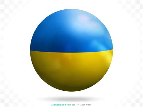 Ukraine Flag 3d Sphere Icon Png Image Download For Free Pngate