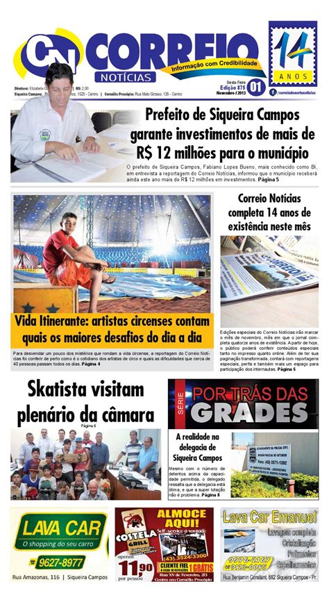 Correio Notícias Edição 875 By Jornal Correio Notícias Issuu