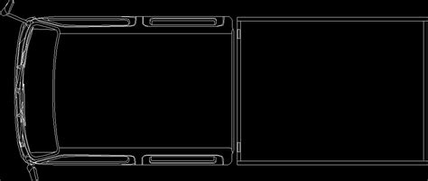 Toyota Dyna Truck Double Cab Medium Duty Top View D Dwg Block For