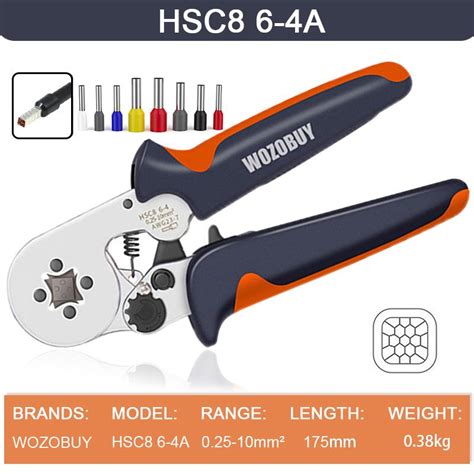 Kjøp Ferrule Crimping Tool Kit WOZOBUY HSC8 6 6A 6 4A Pliers with