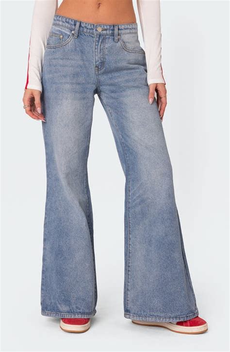 Womens Edikted Low Rise Jeans Nordstrom