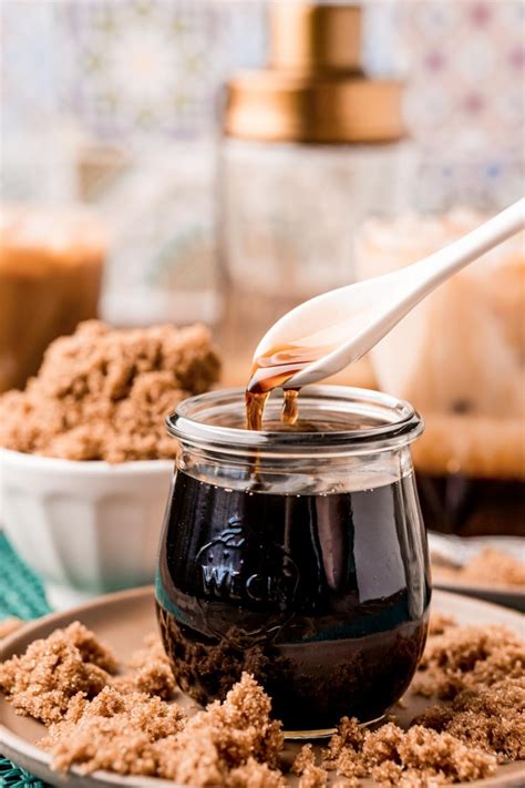 Homemade Brown Sugar Syrup - Sugar and Soul