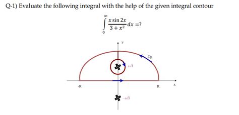 Solved Q 1 Evaluate The Following Integral With The Help Of