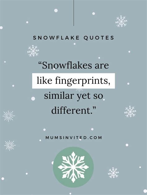 69 Snowflake Quotes To Add A Touch Of Winter Magic To Your Home 2024