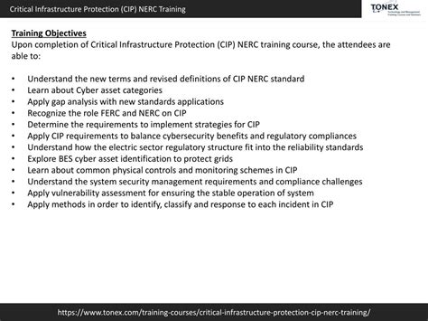 PPT Critical Infrastructure Protection CIP NERC Training Tonex